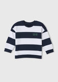 Matalan navy stripe fleece lined sweatshirt (Winter)