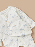Juniors ribbed zibbed sleepssuit & cap set (set of 2)