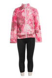 Nike Pink Tie & Dye Fleece Lined Zipped Pullover (Winter)