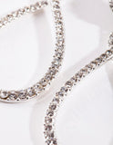 Lovisa silver twist teardrop earrings (Jewellery)
