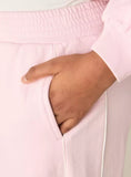 Kappa solid pink fleece cropped shirt & flared pants (winter)
