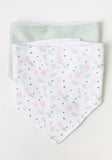 Juniors cherry print bib & headband (set of 4)