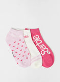 Barbie Print Ankle Socks (Set of 3)