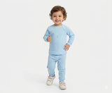 Juniors blue applique shirt & Pyjama set (set of 2)