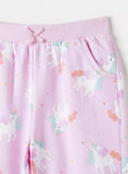 Juniors all over unicorn printed jog pants (fleece lined) (Winter)