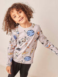 Juniors space fullsleeves tshirt