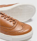 Matalan brown leather lace up shoes