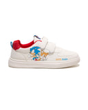 R&B sonic printed white shoes