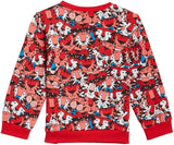 Adidas red all over lion printed sweatshirt & jog pants (set of 2) (Winter)