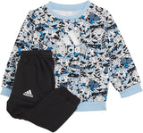 Adidas blue all over lion printed shirt & jog pants (set of 2) (Winter)