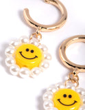 Lovisa smiley pearl earrings (Jewellery)