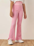 Kappa pink ribbed flared pants