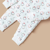 Juniors apple printed ribbed shirt & pyjama set (Thick cotton) (Winter)