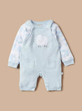 Juniors sheep embroidered fleece dungaree (set of 2) (Winter)