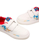 R&B sonic printed white shoes