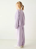 Juniors Solid Lilac Shirt & Jog Pants (Set Of 2) (winter)
