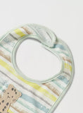Juniors bear printed bib with button closure