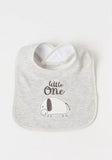 Juniors elephant little one bib with button closure (set of 3)
